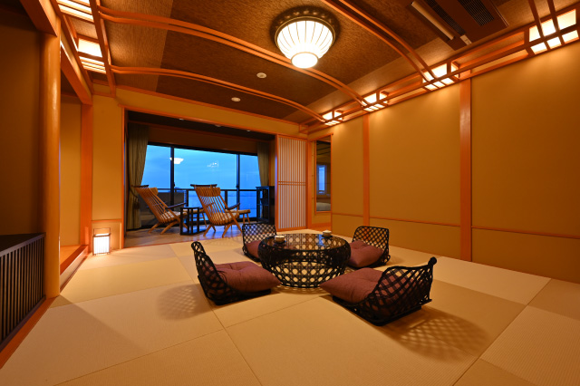 ・5th floor- premium floor Japanese-Western Standard Suite with an Open-Air Hot Spring Bath