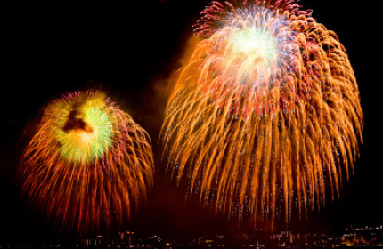 Ogoto Onsen Summer Fireworks Festival